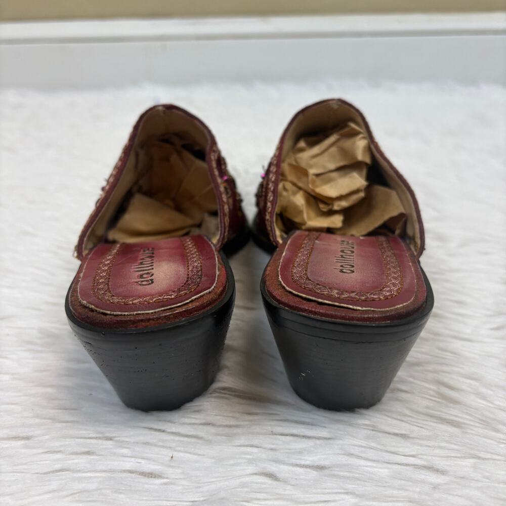 Dollhouse Tina Vintage Y2K Beaded Embellished Western Style Mules Size 7.5 - Picture 4 of 8